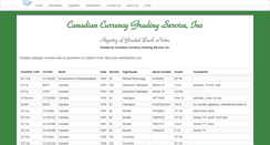 Desktop Screenshot of canadiancurrencygradingservice.com