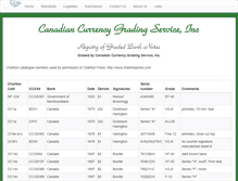 Tablet Screenshot of canadiancurrencygradingservice.com
